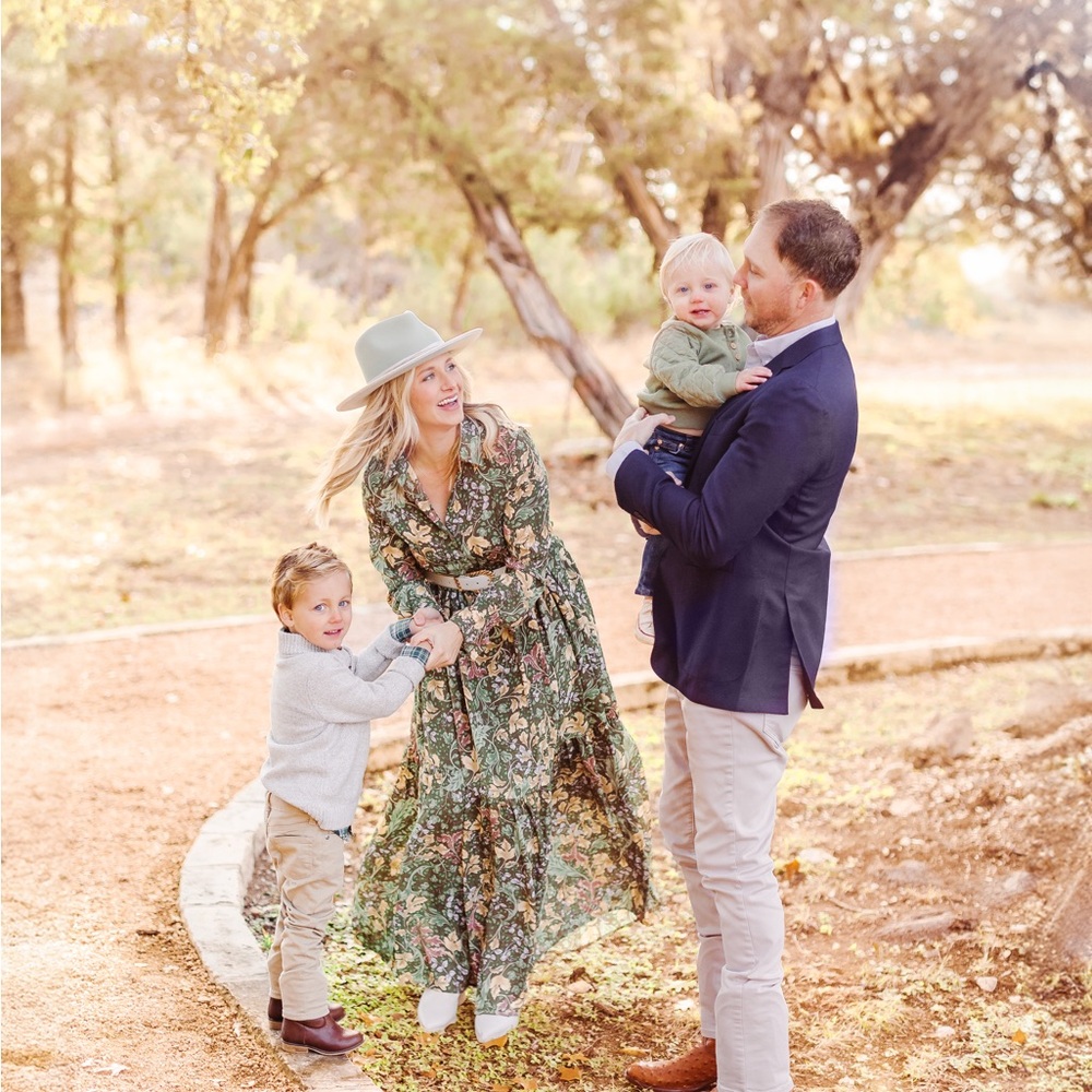 Floral Green Maxi Dress